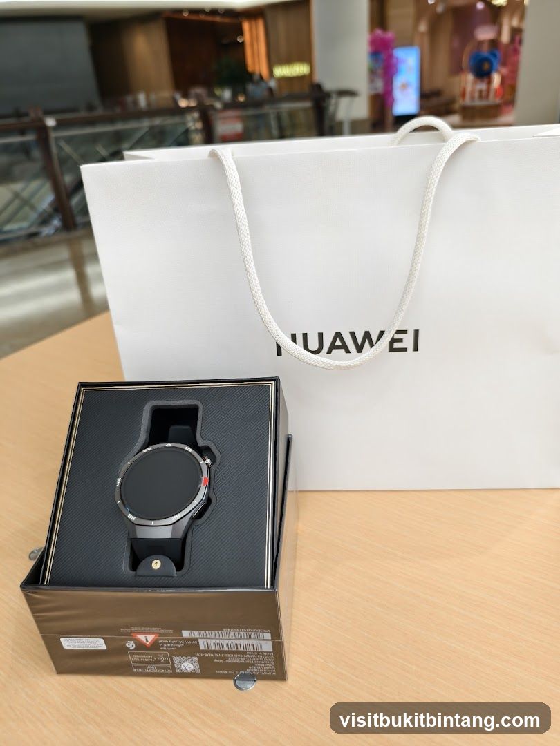 Huawei Smartwatch in Box with Shopping Bag