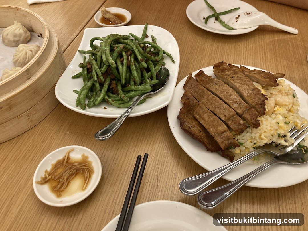 Table with Chinese Food