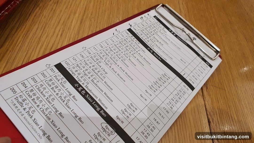 Appetizers and Snacks Menu