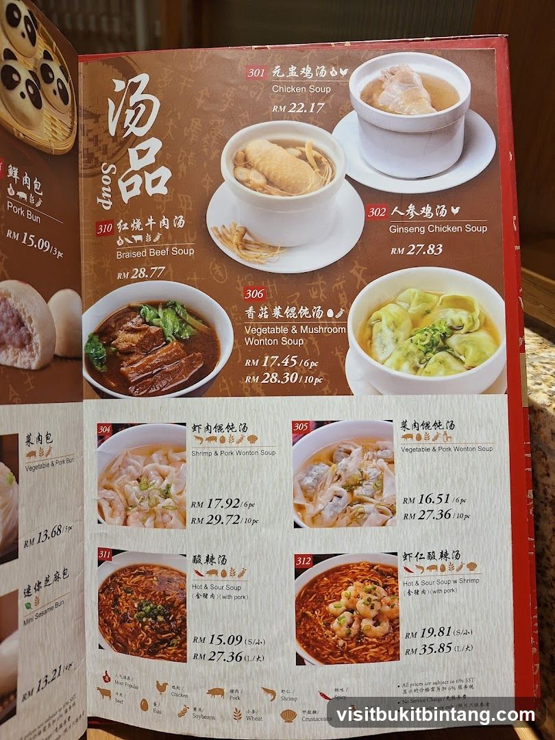 Soup Menu