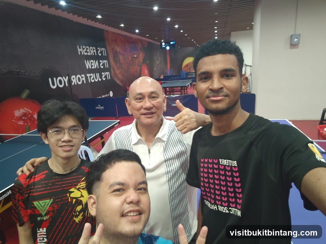 Group Photo at Table Tennis Venue