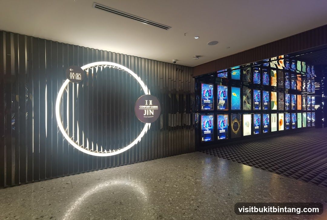 Modern Entrance with Digital Displays