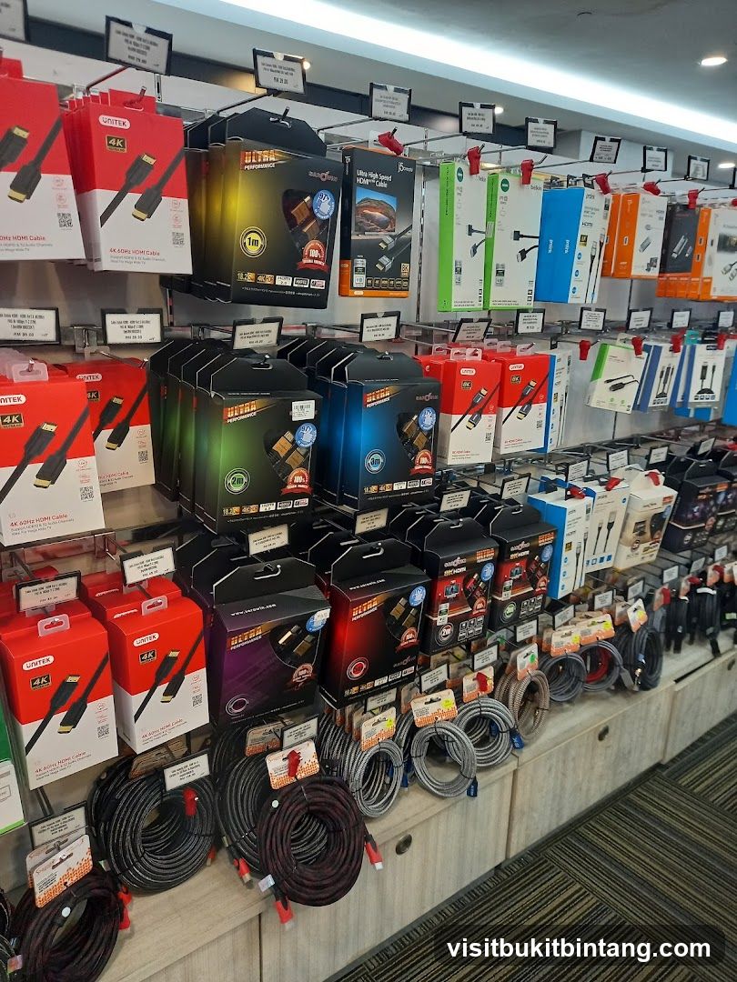 Cables and Accessories Display