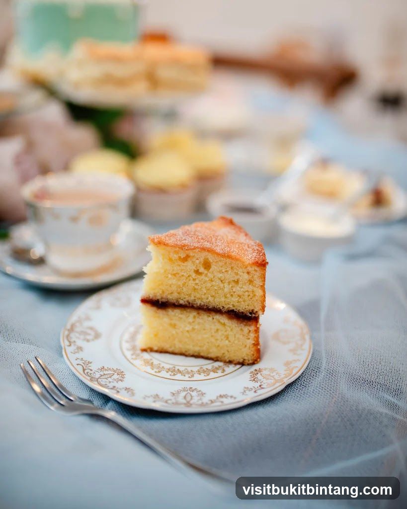 Victoria Sponge Cake Slice