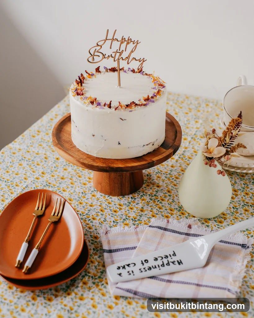 Birthday Cake Setup