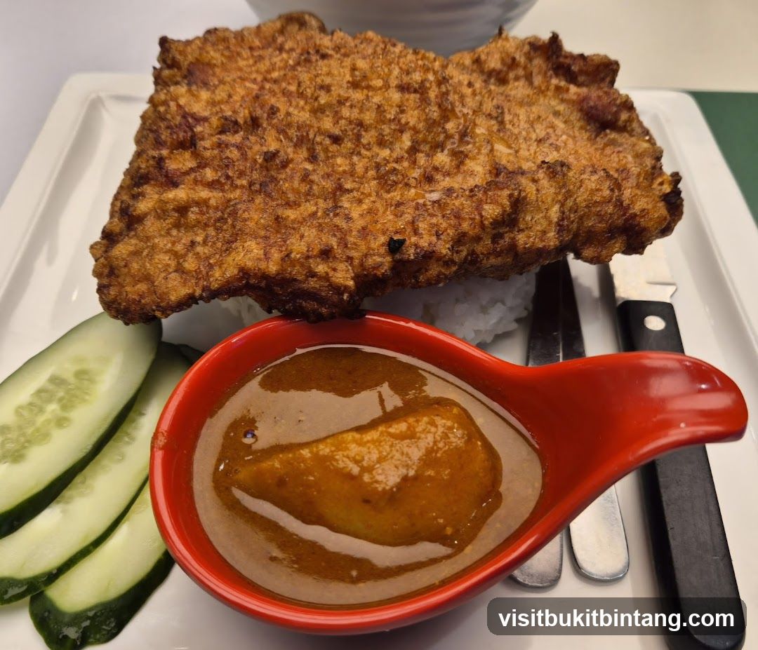 Fried Chicken with Rice and Curry