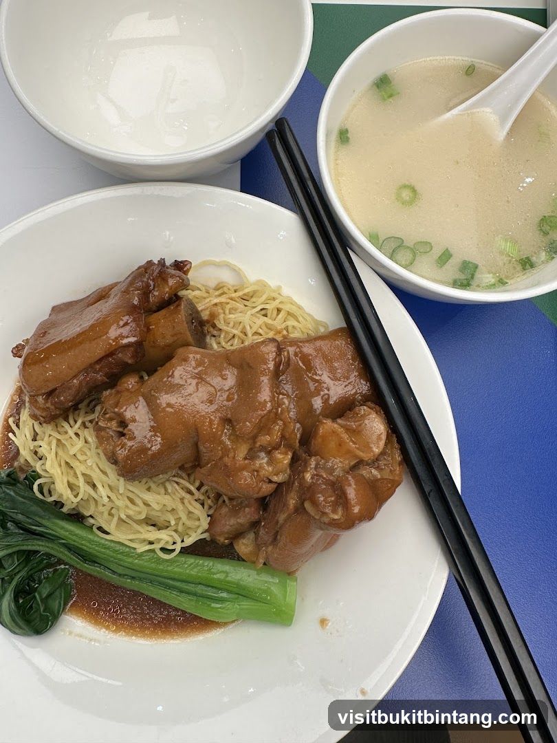Braised Pork Knuckle Noodles