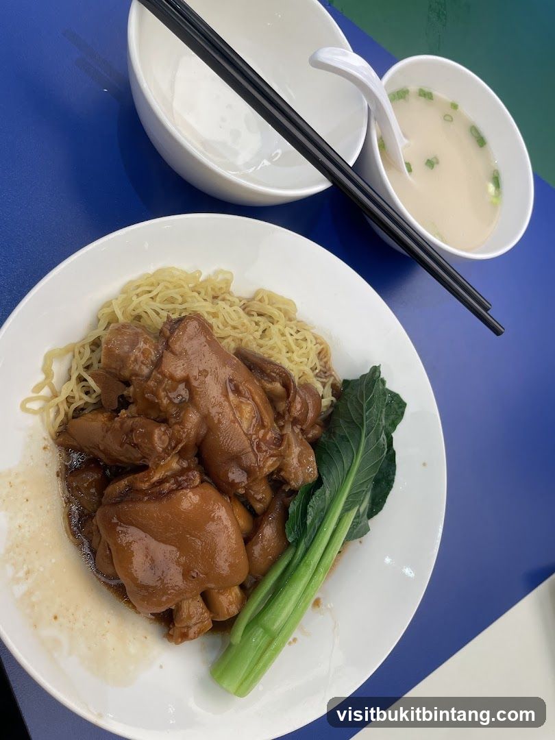 Braised Pork Knuckle Noodles