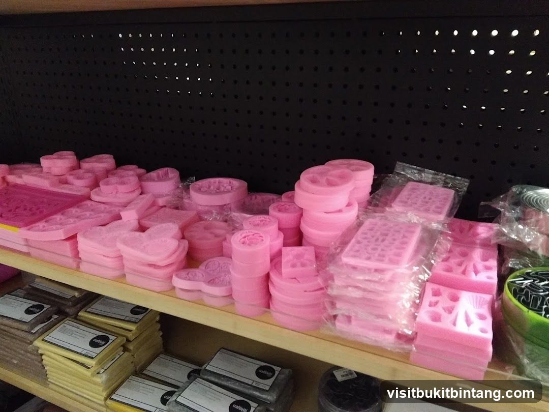 Pink Molds and Craft Supplies