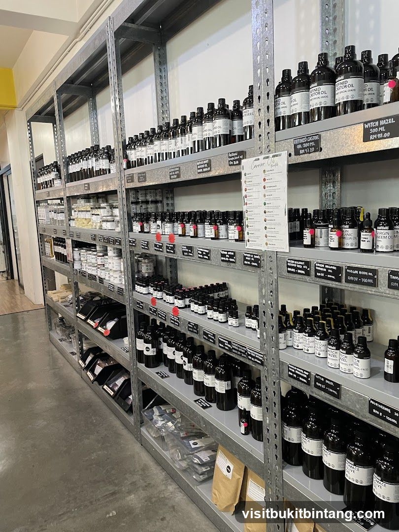 Oils and Ingredients Display