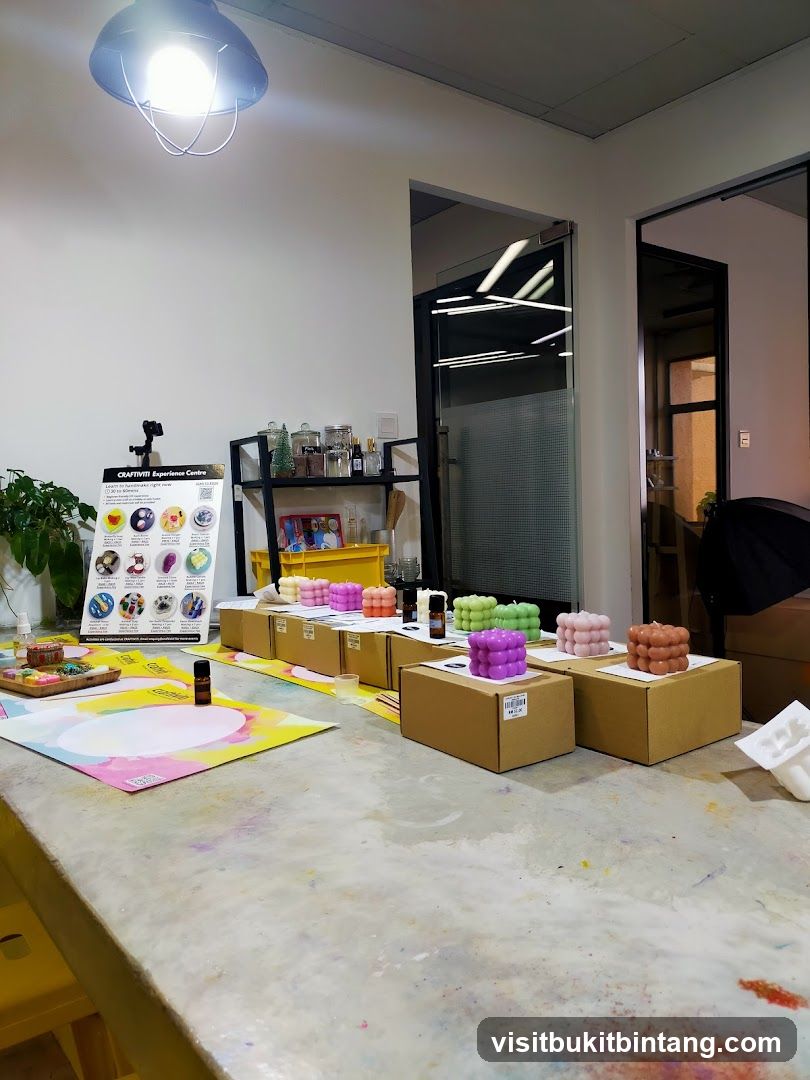 Candle Making Workshop Setup