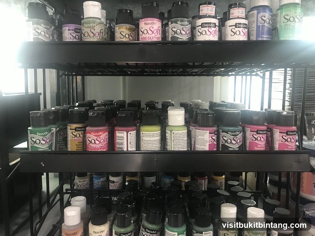 Bottles of Fabric Paint