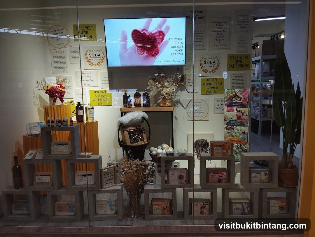 Handmade Soap and Bath Product Display