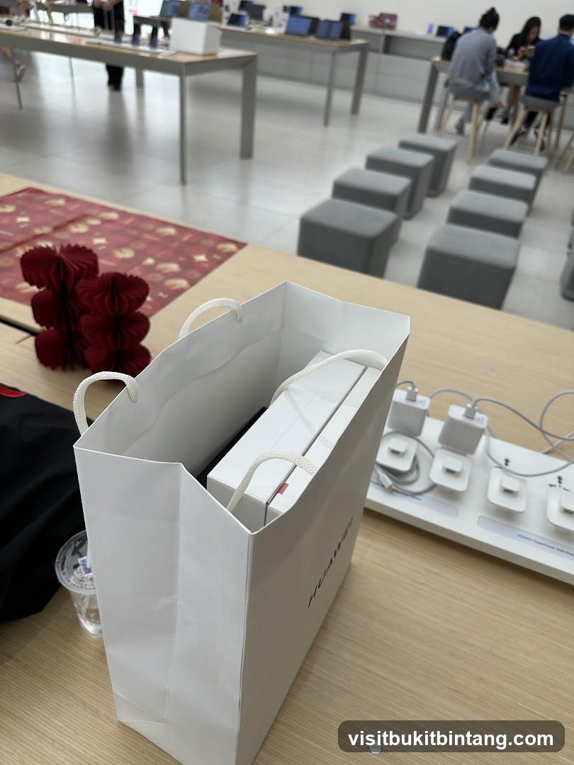 Shopping Bag with Electronics
