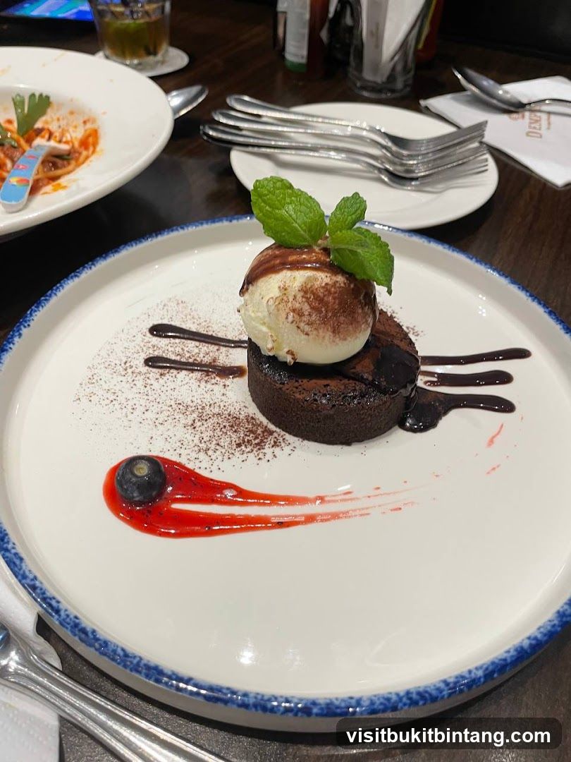 Chocolate Lava Cake with Ice Cream