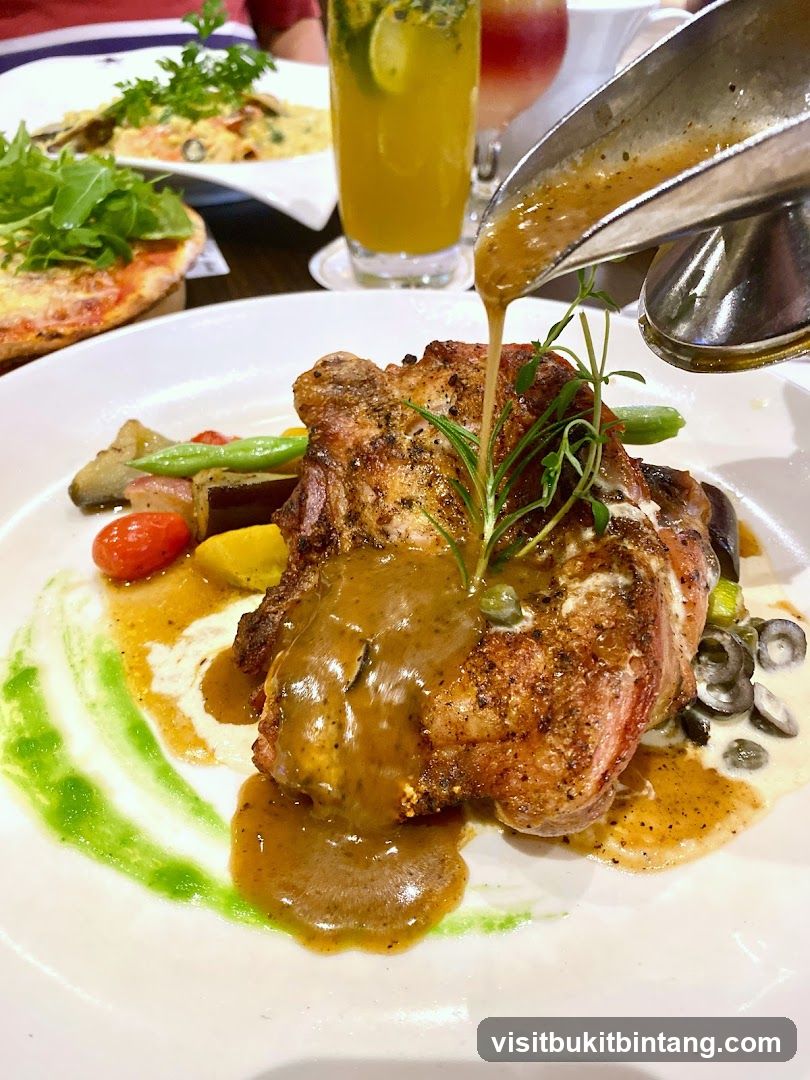 Chicken dish with sauce