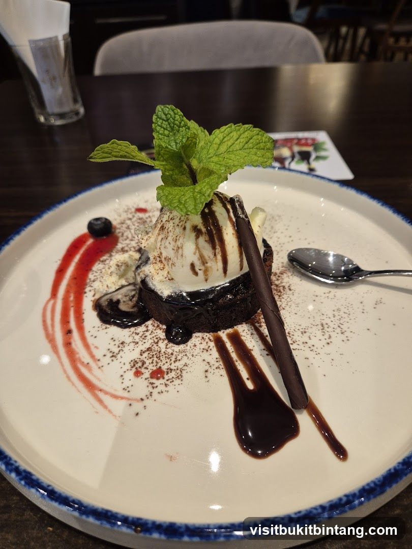 Chocolate Lava Cake with Ice Cream