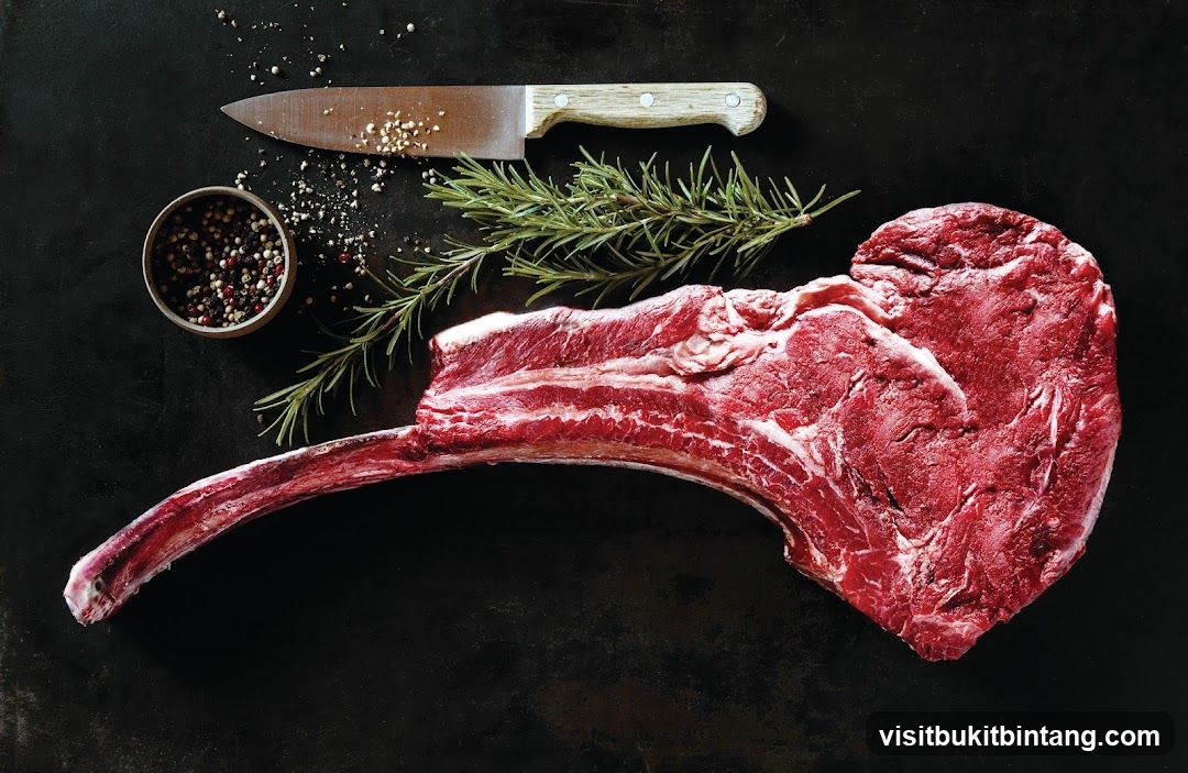 Tomahawk Steak with Seasonings