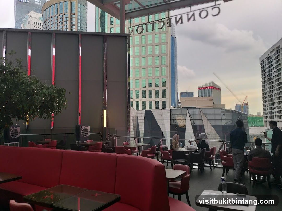 Rooftop Seating Area with City View