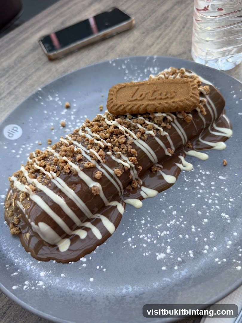Dessert with Chocolate and Biscuit