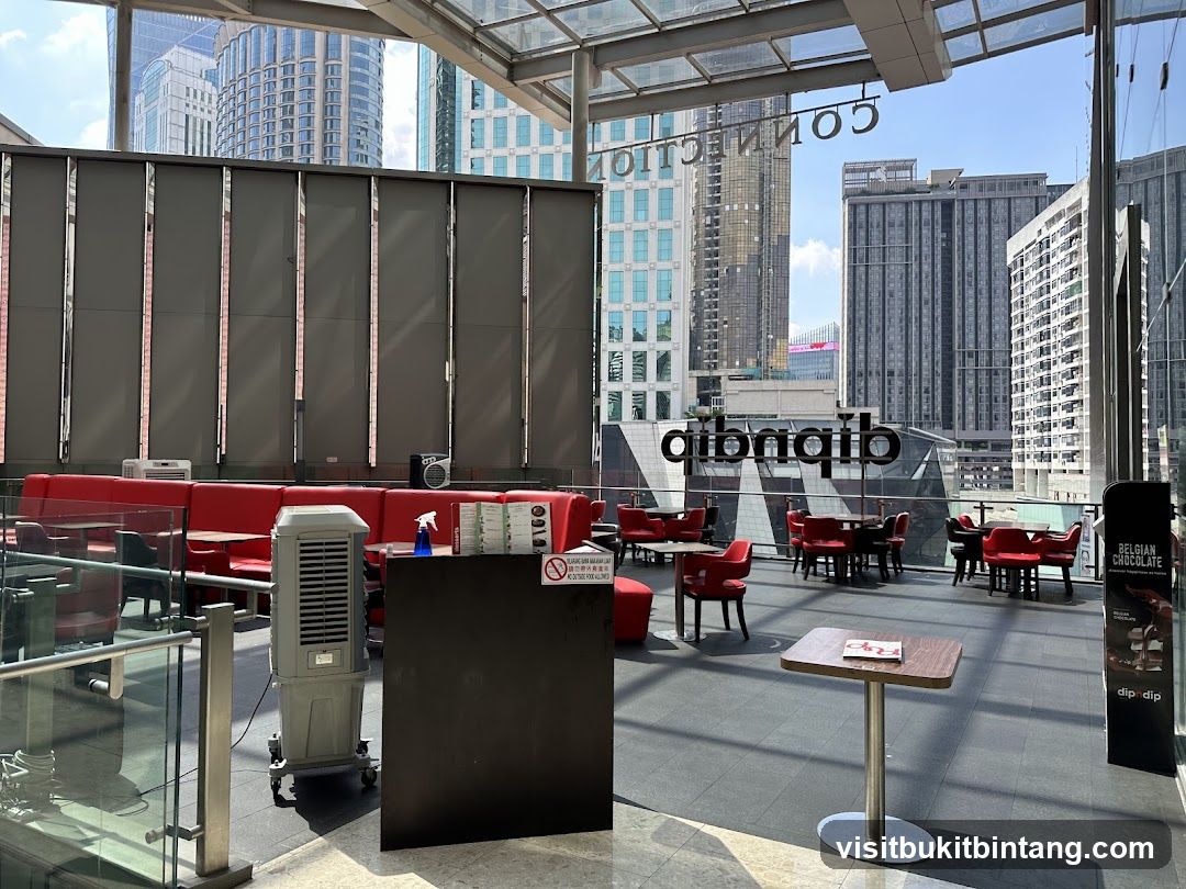 Outdoor Seating Area with City View