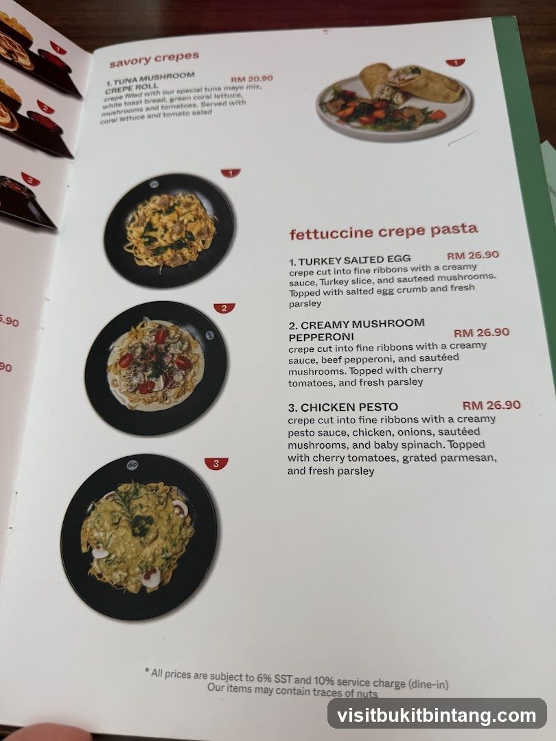 Savory Crepes & Fettuccine Crepe Pasta