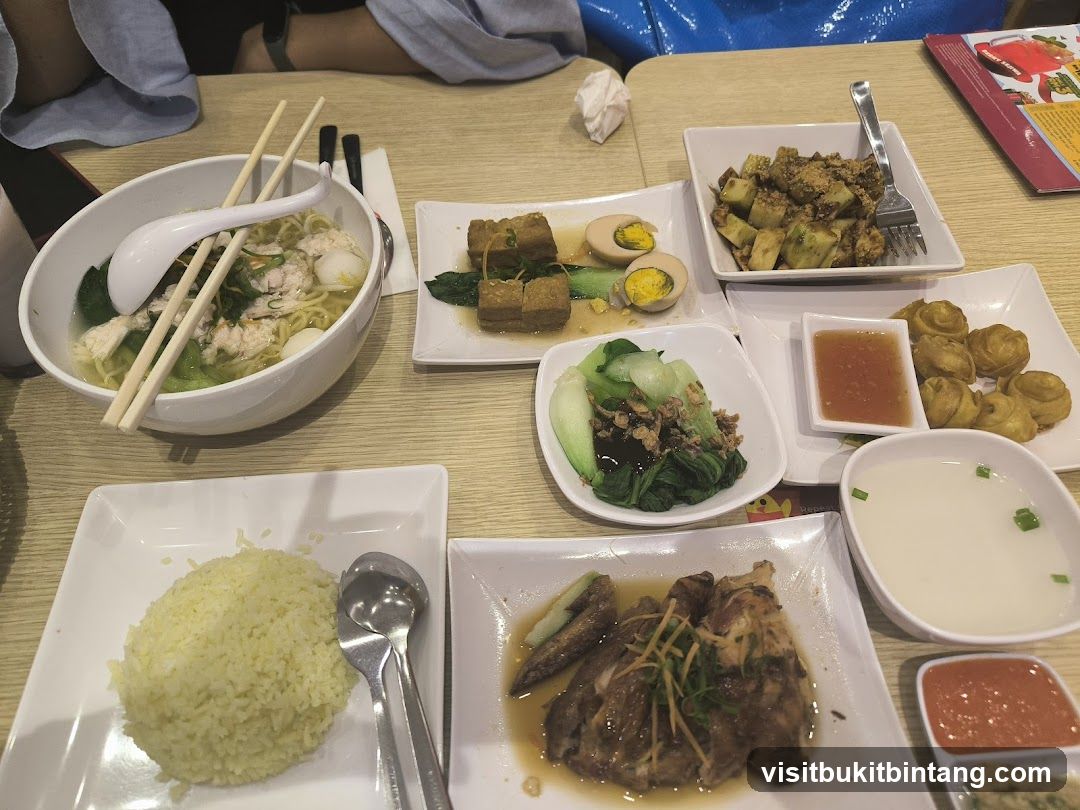 Table with various dishes