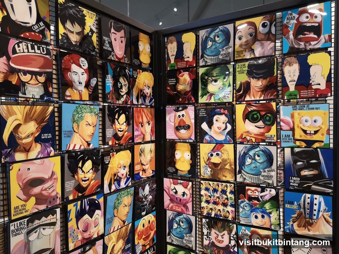Pop Culture Art Display