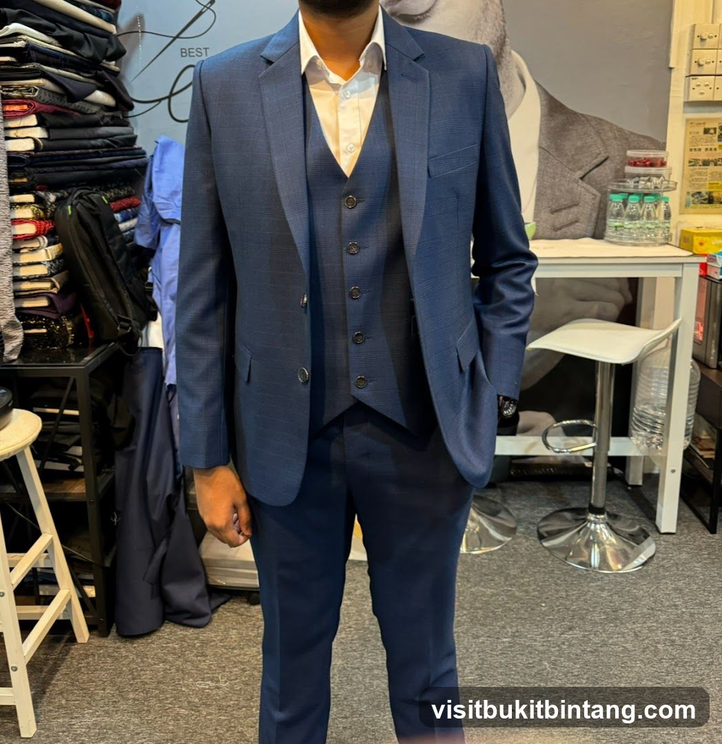 Man in a blue suit