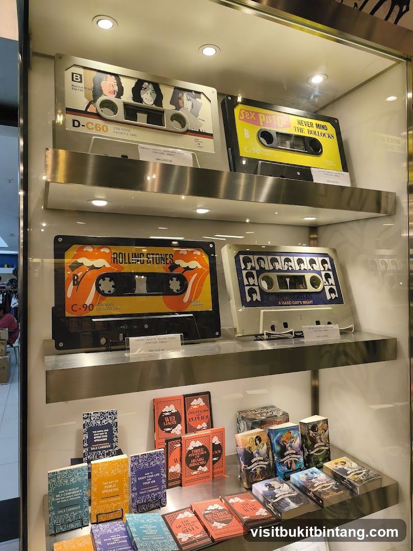 Music Memorabilia and Books Display