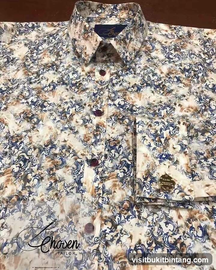 Patterned Dress Shirt