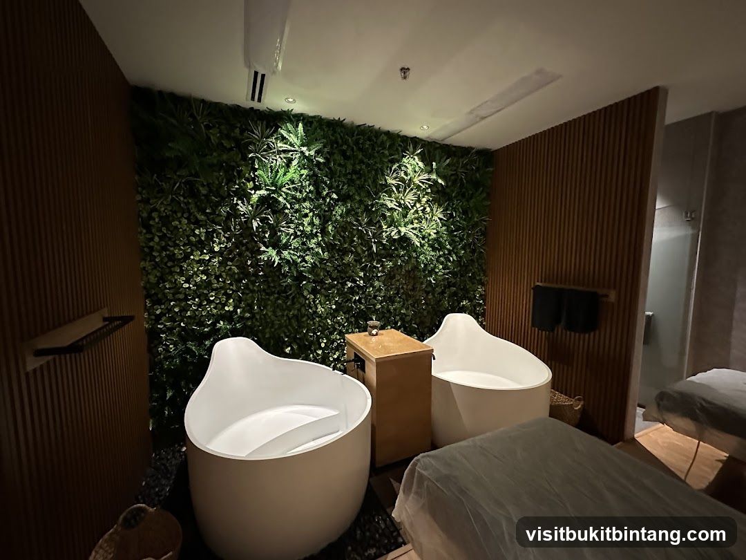 Spa Room with Bathtubs and Massage Beds