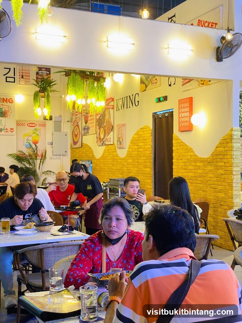 Restaurant Interior with Diners