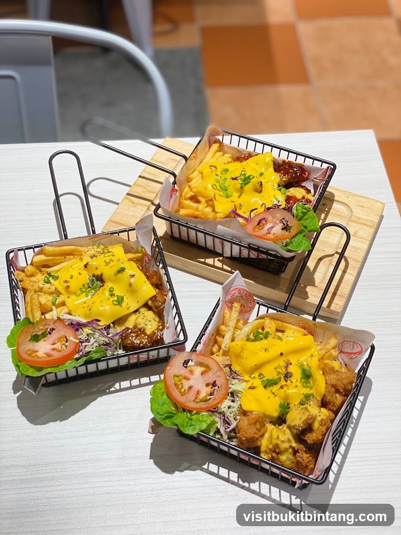Three Baskets of Loaded Fries
