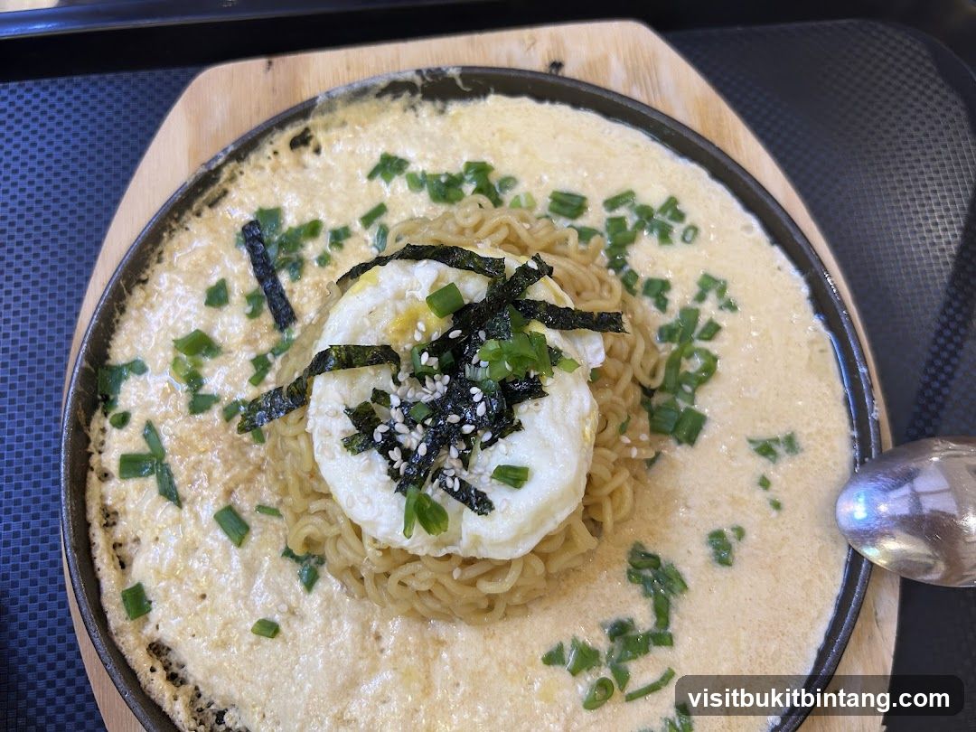 Cheesy Ramen with Egg