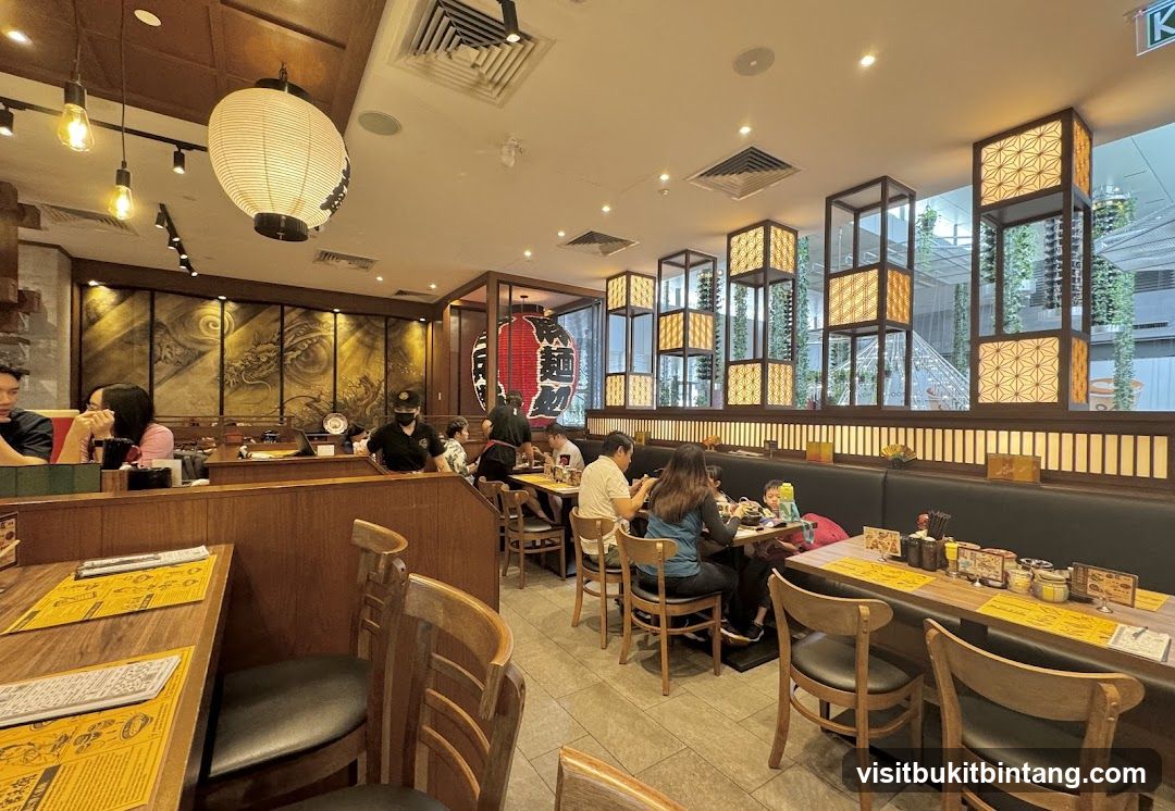 Restaurant Interior with Patrons