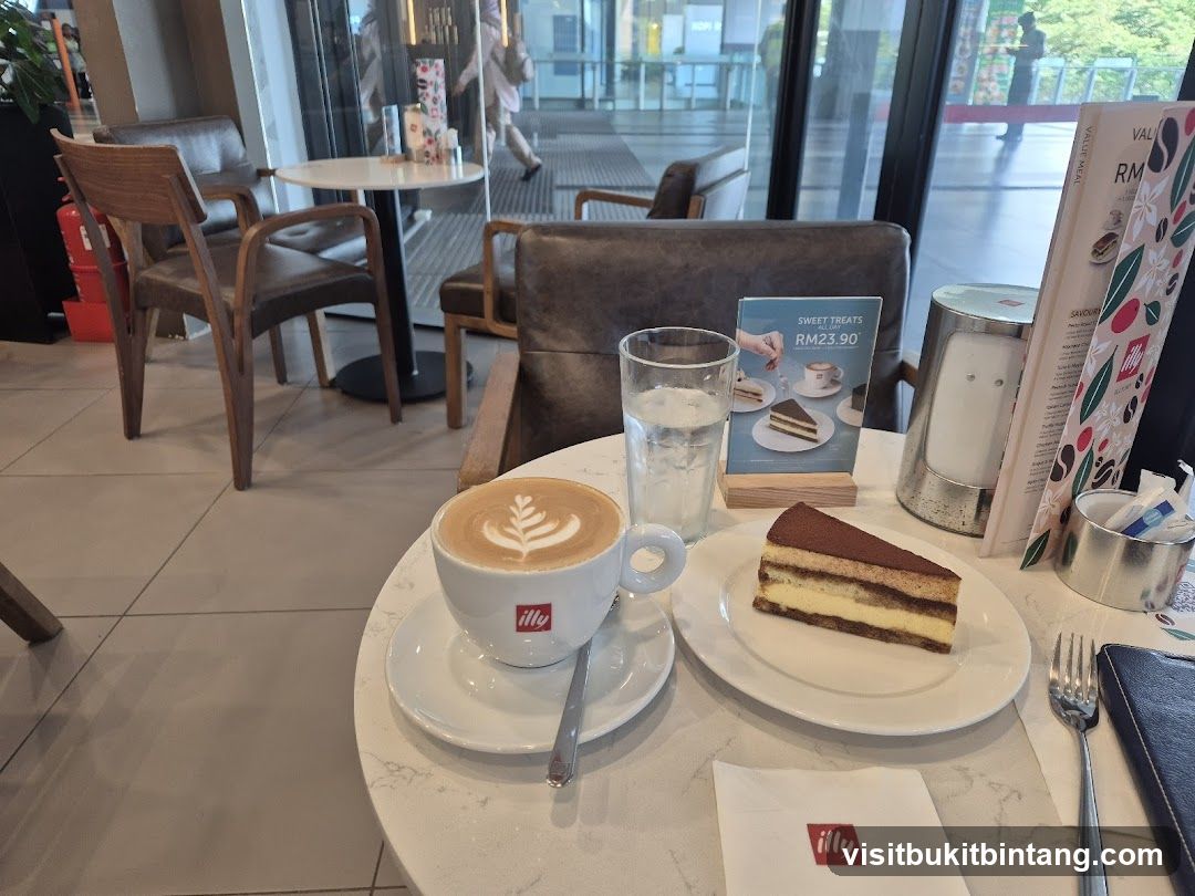 Coffee and Tiramisu at Illy Cafe