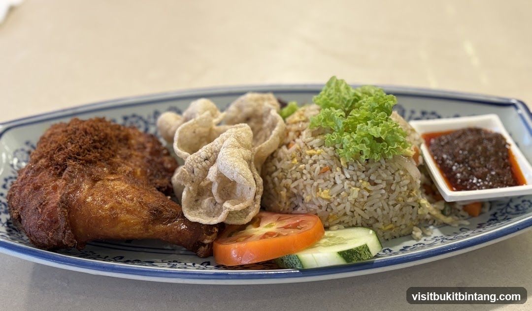 Fried Chicken with Fried Rice