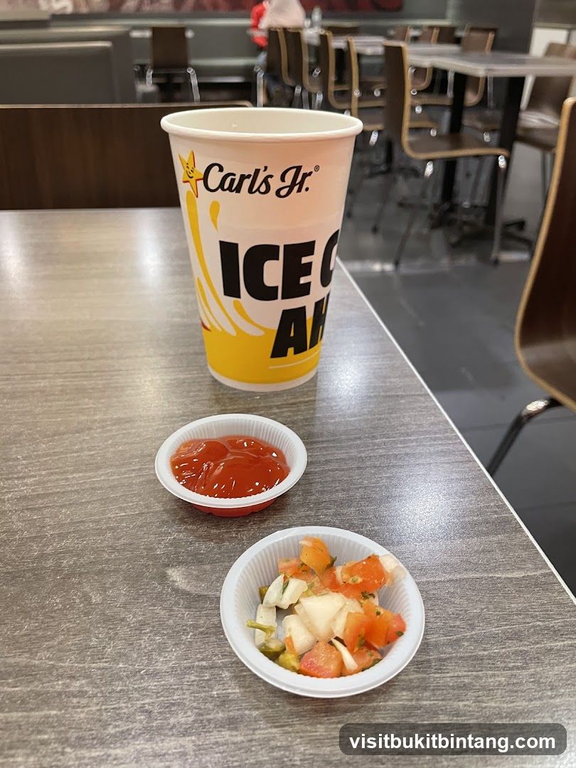 Carl's Jr. Drink Cup with Condiments