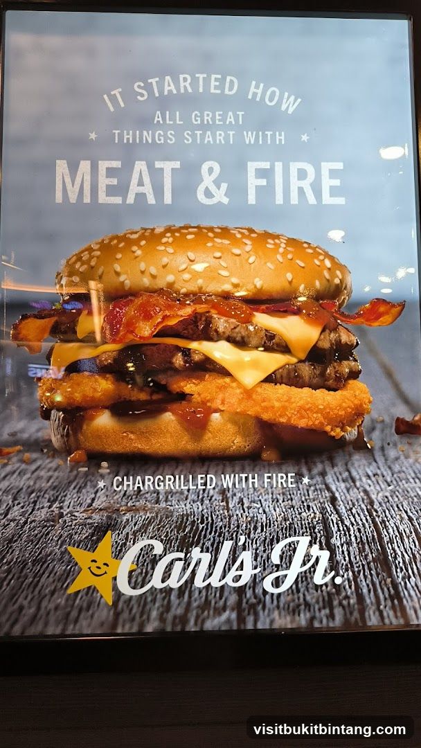 Carl's Jr. Burger Advertisement