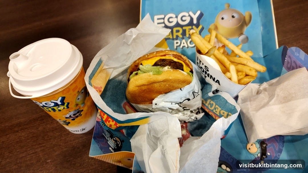 Burger, Fries, and Drink