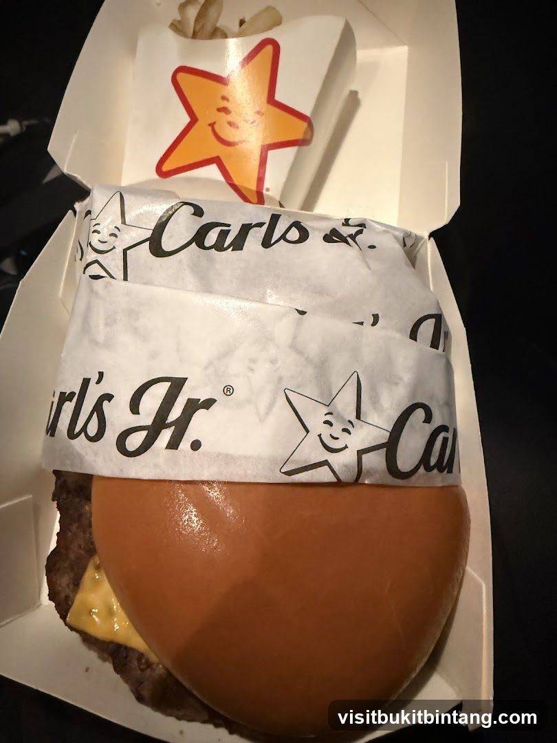 Carl's Jr. Burger and Fries