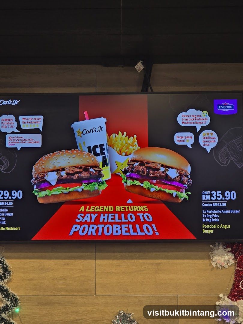 Carl's Jr. Portobello Burger Promotion