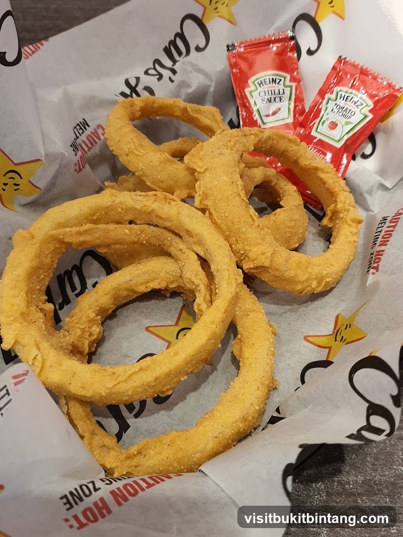 Onion Rings with Condiments