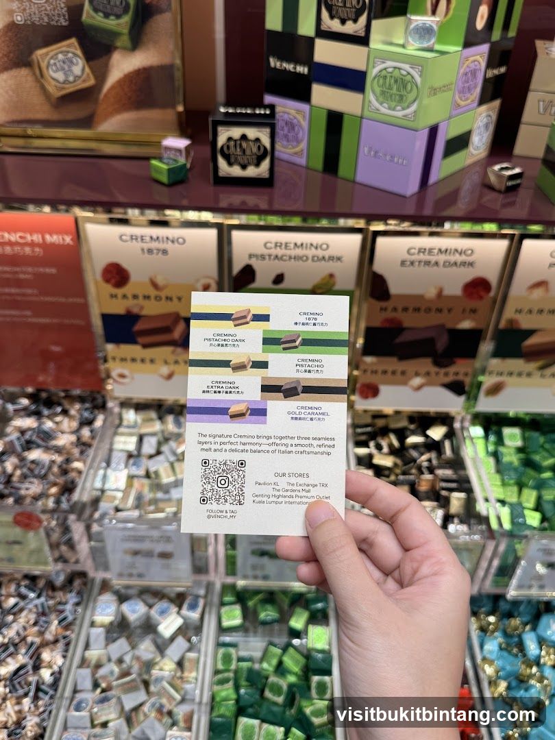 Venchi Cremino Chocolates Display