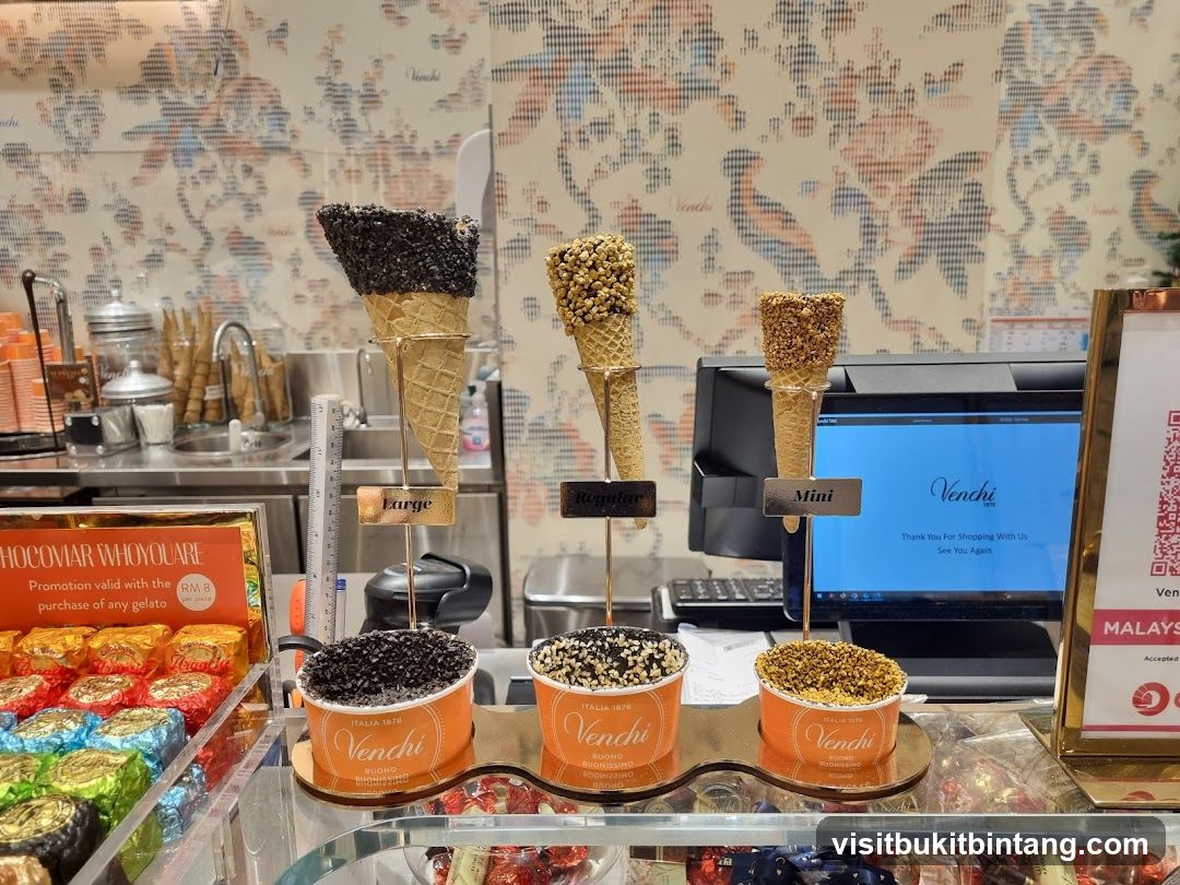Venchi Gelato Display