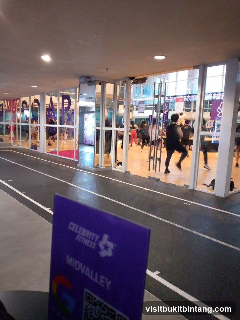 Fitness Studio with People Exercising