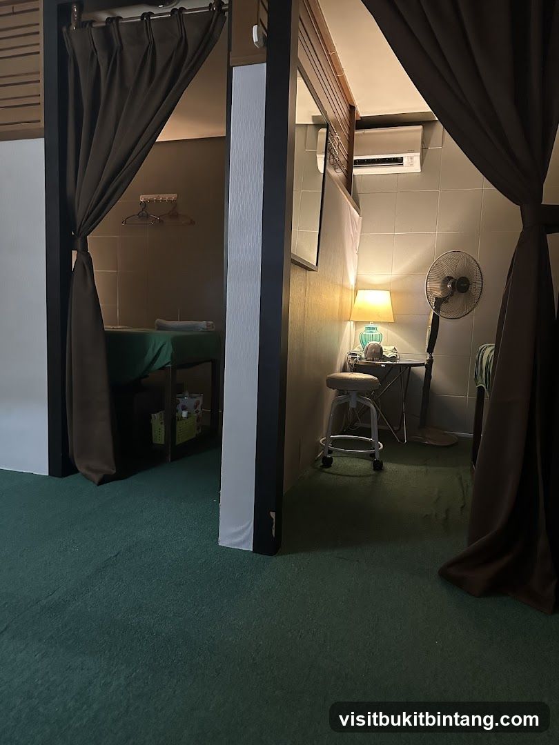 Massage room interior