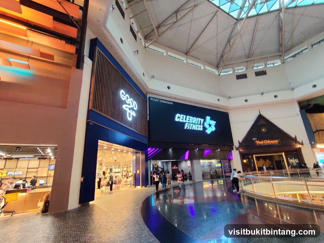 Mall Interior with Storefronts