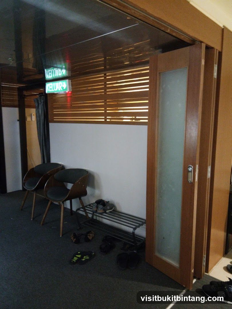 Waiting Area with Shoe Rack